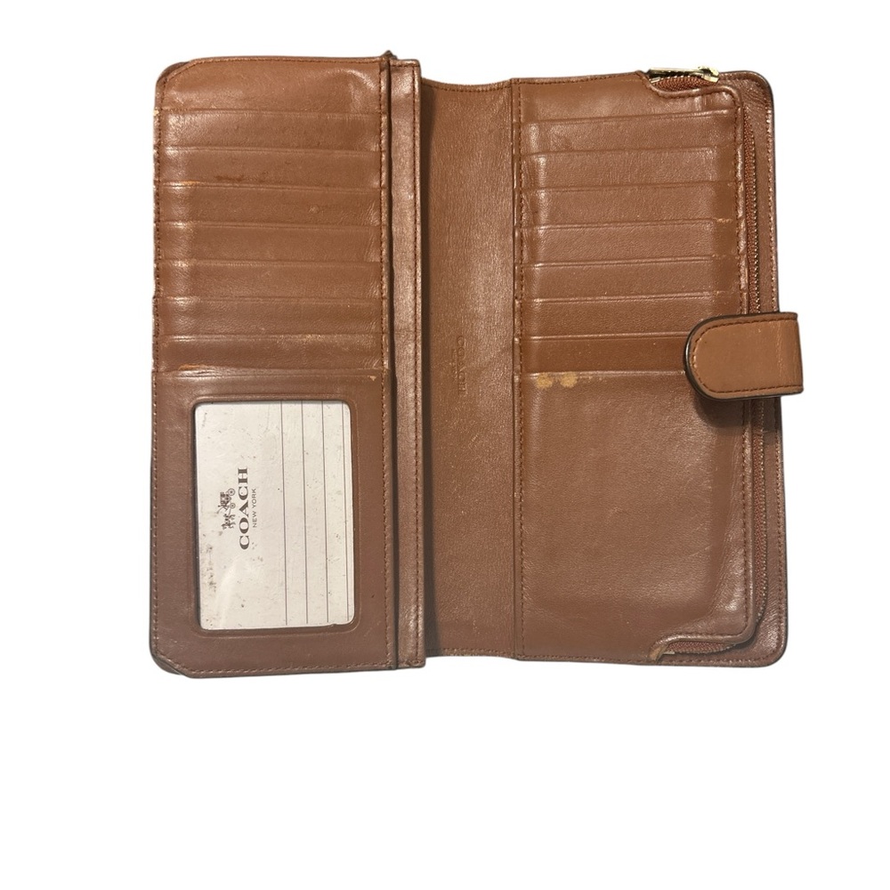 Coach Women's Smooth Leather Skinny Wallet - Picture 8 of 8